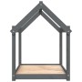Cama para perros madera maciza de pino gris 101x70x90 cm de vidaXL, Camas para perros - Ref: Foro24-822214, Precio: 65,98 €, ...