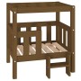 Cama para perros madera maciza pino marrón miel 65,5x43x70 cm de vidaXL, Camas para perros - Ref: Foro24-822375, Precio: 64,0...