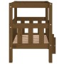 Cama para perros madera maciza pino marrón miel 65,5x43x70 cm de vidaXL, Camas para perros - Ref: Foro24-822375, Precio: 64,0...