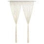 Cortina de macramé algodón 140x240 cm de vidaXL, Cortinas y visillos - Ref: Foro24-323976, Precio: 50,31 €, Descuento: %