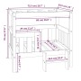 Cama para perros madera maciza pino marrón miel 75,5x63,5x70 cm de vidaXL, Camas para perros - Ref: Foro24-822380, Precio: 91...