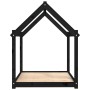 Cama para perros madera maciza de pino negro 111x80x100 cm de vidaXL, Camas para perros - Ref: Foro24-822221, Precio: 83,96 €...