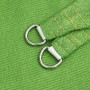 Toldo de vela HDPE verde claro 160 g/m² 3,5x3,5x4,9 m en Sombrillas | Comprar online en Foru.es