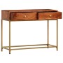 Mesa consola de madera maciza de acacia 100x35x76 cm de vidaXL, Mesas auxiliares - Ref: Foro24-286175, Precio: 142,61 €, Desc...