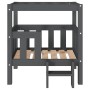 Cama para perros madera maciza de pino gris 65,5x43x70 cm de vidaXL, Camas para perros - Ref: Foro24-822374, Precio: 67,51 €,...
