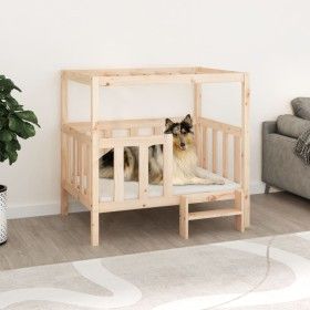 Cama para perros madera maciza de pino 105,5x83,5x100 cm de vidaXL, Camas para perros - Ref: Foro24-822387, Precio: 120,25 €,...