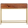 Mesa consola de madera maciza de acacia 100x35x76 cm de vidaXL, Mesas auxiliares - Ref: Foro24-286175, Precio: 142,61 €, Desc...