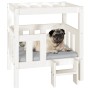 Cama para perros madera maciza de pino blanco 65,5x43x70 cm de vidaXL, Camas para perros - Ref: Foro24-822373, Precio: 82,49 ...