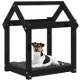 Cama para perros madera maciza de pino negro 61x50x70 cm de vidaXL, Camas para perros - Ref: Foro24-822201, Precio: 45,54 €, ...