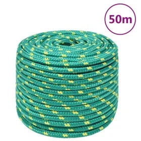 Cuerda de barco polipropileno verde 12 mm 50 m de vidaXL, Sogas y cuerdas metálicas - Ref: Foro24-152724, Precio: 32,16 €, De...