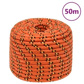Cuerda de barco polipropileno naranja 12 mm 50 m de vidaXL, Sogas y cuerdas metálicas - Ref: Foro24-152671, Precio: 30,20 €, ...