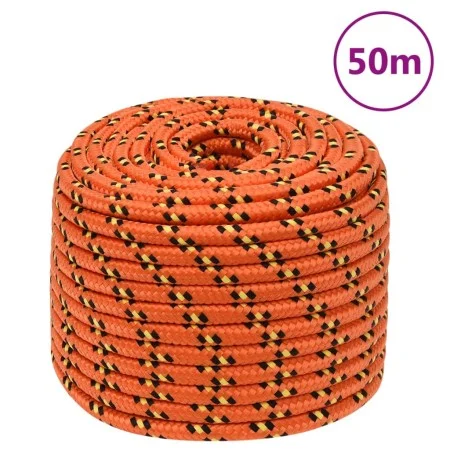 Orangefarbenes Polypropylen-Bootsseil 12 mm 50 m von vidaXL, Seile und Metallschnüre - Ref: Foro24-152671, Preis: 30,20 €, Ra...
