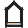 Cama para perros madera maciza de pino negro 61x50x70 cm de vidaXL, Camas para perros - Ref: Foro24-822201, Precio: 45,54 €, ...
