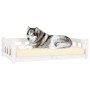 Cama para perros madera maciza de pino blanco 105,5x75,5x28 cm de vidaXL, Camas para perros - Ref: Foro24-833258, Precio: 75,...