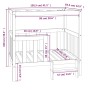 Cama perros madera maciza pino marrón miel 105,5x83,5x100 cm de vidaXL, Camas para perros - Ref: Foro24-822390, Precio: 109,1...