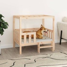 Cama para perros madera maciza de pino 95,5x73,5x90 cm de vidaXL, Camas para perros - Ref: Foro24-822382, Precio: 102,54 €, D...