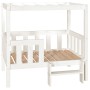 Cama para perros madera maciza de pino blanco 95,5x73,5x900 cm de vidaXL, Camas para perros - Ref: Foro24-822383, Precio: 119...