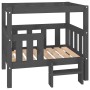 Cama para perros madera maciza de pino gris 75,5x63,5x70 cm de vidaXL, Camas para perros - Ref: Foro24-822379, Precio: 78,42 ...