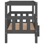 Cama para perros madera maciza de pino gris 75,5x63,5x70 cm de vidaXL, Camas para perros - Ref: Foro24-822379, Precio: 78,42 ...