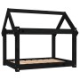Cama para perros madera maciza de pino negro 81x60x70 cm de vidaXL, Camas para perros - Ref: Foro24-822211, Precio: 54,14 €, ...
