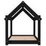 Cama para perros madera maciza de pino negro 81x60x70 cm de vidaXL, Camas para perros - Ref: Foro24-822211, Precio: 54,14 €, ...