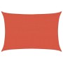 Toldo de vela rectangular HDPE terracota 160 g/m² 3,5x4,5 m en Sombrillas | Comprar online en Foru.es