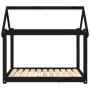 Cama para perros madera maciza de pino negro 101x70x90 cm de vidaXL, Camas para perros - Ref: Foro24-822216, Precio: 73,39 €,...