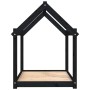 Cama para perros madera maciza de pino negro 101x70x90 cm de vidaXL, Camas para perros - Ref: Foro24-822216, Precio: 73,39 €,...