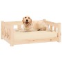 Cama para perros madera maciza de pino 75,5x55,5x28 cm de vidaXL, Camas para perros - Ref: Foro24-833253, Precio: 53,76 €, De...