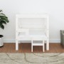 Cama para perros madera maciza de pino blanco 55,5x53,5x60 cm de vidaXL, Camas para perros - Ref: Foro24-822368, Precio: 67,1...