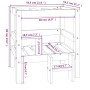 Cama para perros madera maciza de pino blanco 55,5x53,5x60 cm de vidaXL, Camas para perros - Ref: Foro24-822368, Precio: 67,1...