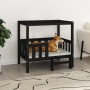 Cama para perros madera maciza de pino negro 95,5x73,5x90 cm de vidaXL, Camas para perros - Ref: Foro24-822386, Precio: 98,22...