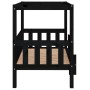 Cama para perros madera maciza de pino negro 95,5x73,5x90 cm de vidaXL, Camas para perros - Ref: Foro24-822386, Precio: 98,22...
