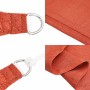 Toldo de vela triangular HDPE terracota 160 g/m 4x5x5 m en Sombrillas | Comprar online en Foru.es