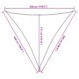 Toldo de vela triangular HDPE terracota 160 g/m 5x5x5 m en Sombrillas | Comprar online en Foru.es