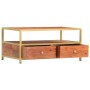 Mesa de centro de madera maciza de acacia 90x50x40 cm de vidaXL, Mesas de centro - Ref: Foro24-286187, Precio: 176,61 €, Desc...