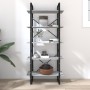 Estantería de 5 niveles contrachapada gris Sonoma 80x30x175 cm en Librerías y estanterías | Comprar online en Foru.es