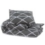 Juego de funda nórdica algodón gris 155x220 cm de vidaXL, Fundas de nórdico - Ref: Foro24-136055, Precio: 29,26 €, Descuento: %