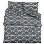 Juego de funda nórdica algodón gris 140x200 cm de vidaXL, Fundas de nórdico - Ref: Foro24-136058, Precio: 24,59 €, Descuento: %