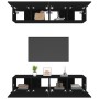 Set muebles de TV 4 uds madera contrachapada negro 80x30x30 cm en Muebles TV | Comprar online en Foru.es