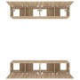 Muebles TV 4 uds madera contrachapada roble Sonoma 80x30x30 cm en Muebles TV | Comprar online en Foru.es