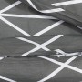 Juego de funda nórdica algodón gris 135x200 cm de vidaXL, Fundas de nórdico - Ref: Foro24-136054, Precio: 36,38 €, Descuento: %