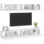 Muebles de TV 4 piezas blanco 100x30x30 cm en Muebles TV | Comprar online en Foru.es