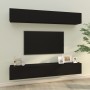 Muebles de TV 4 piezas negro 100x30x30 cm en Muebles TV | Comprar online en Foru.es