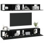 Muebles de TV 4 piezas negro 100x30x30 cm en Muebles TV | Comprar online en Foru.es