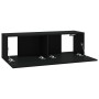 Muebles de TV 4 piezas negro 100x30x30 cm en Muebles TV | Comprar online en Foru.es