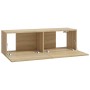 Muebles de TV 4 piezas roble Sonoma 100x30x30 cm en Muebles TV | Comprar online en Foru.es