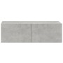 Muebles de TV 4 piezas gris hormigón 100x30x30 cm en Muebles TV | Comprar online en Foru.es