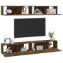 Muebles de TV 4 piezas roble ahumado 100x30x30 cm en Muebles TV | Comprar online en Foru.es