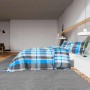 Juego de funda nórdica algodón azul y gris 220x240 cm de vidaXL, Fundas de nórdico - Ref: Foro24-136067, Precio: 26,72 €, Des...